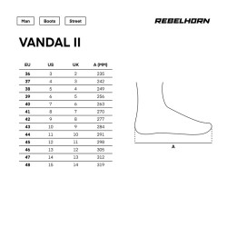 Buty motocyklowe Rebelhorn Vandal 2 Black Blue Red