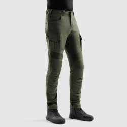 Jeansy motocyklowe Rebelhorn Faster Olive Green