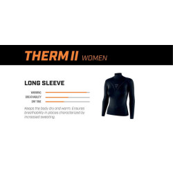 Koszulka termoaktywna z długim rękawem damska Rebelhorn Therm 2 Black Grey