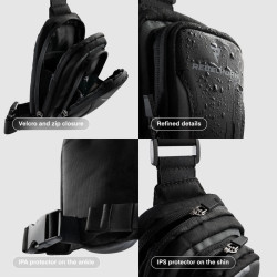 Torba na Nogę Rebelhorn Hip 2 Black Grey S