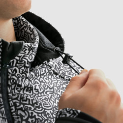 Kurtka motocyklowa tekstylna Rebelhorn Slash Noriaki Black White Softshell