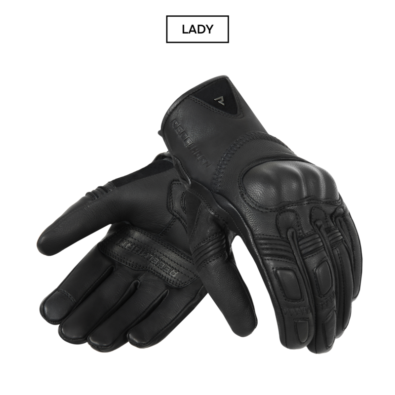Rękawice motocyklowe damskie Rebelhorn Thug 2 Black