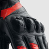 Rękawice motocyklowe Rebelhorn Viper Black Grey Fluo Red