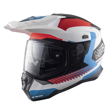 Kask ADV Enduro NS-9 DUAL SPORT MIRAGE WHITE MATT