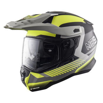 Kask ADV Enduro NS-9 DUAL SPORT MIRAGE YELLOW MATT