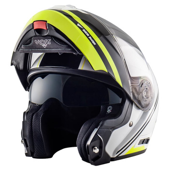 Kask Szczękowy NS-8 FLIP UP DYNAMIC FLUOR YELLOW