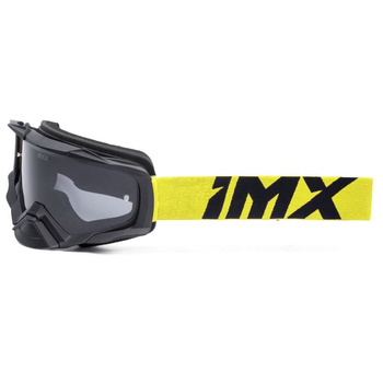 Gogle Imx Racing Dust Czarny Mat-Niebieskie - Szyba Dark Smoke + Bezbarwna (2 Szyby w Zestawie)