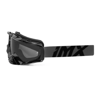 Gogle Imx Racing Dust Graphic Szaro-Czarne - Szyba Dark Smoke + Bezbarwna (2 Szyby w Zestawie)