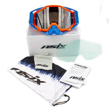 GOGLE ASIX AS1 POMAR-NIEBIES MAT LUSTRO SREBRNE